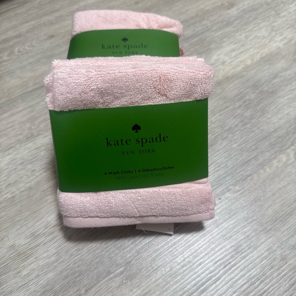 4 kate spade Pale Pink Washcloth Set - Picture 11 of 11